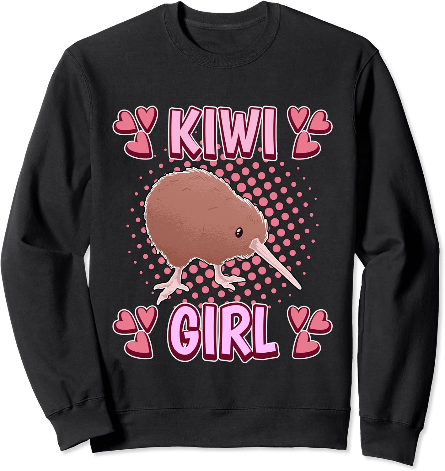 Funny Kiwi Merch Women & Girls Damen Kiwi Girl Mädchen Kiwi Sweatshirt ...